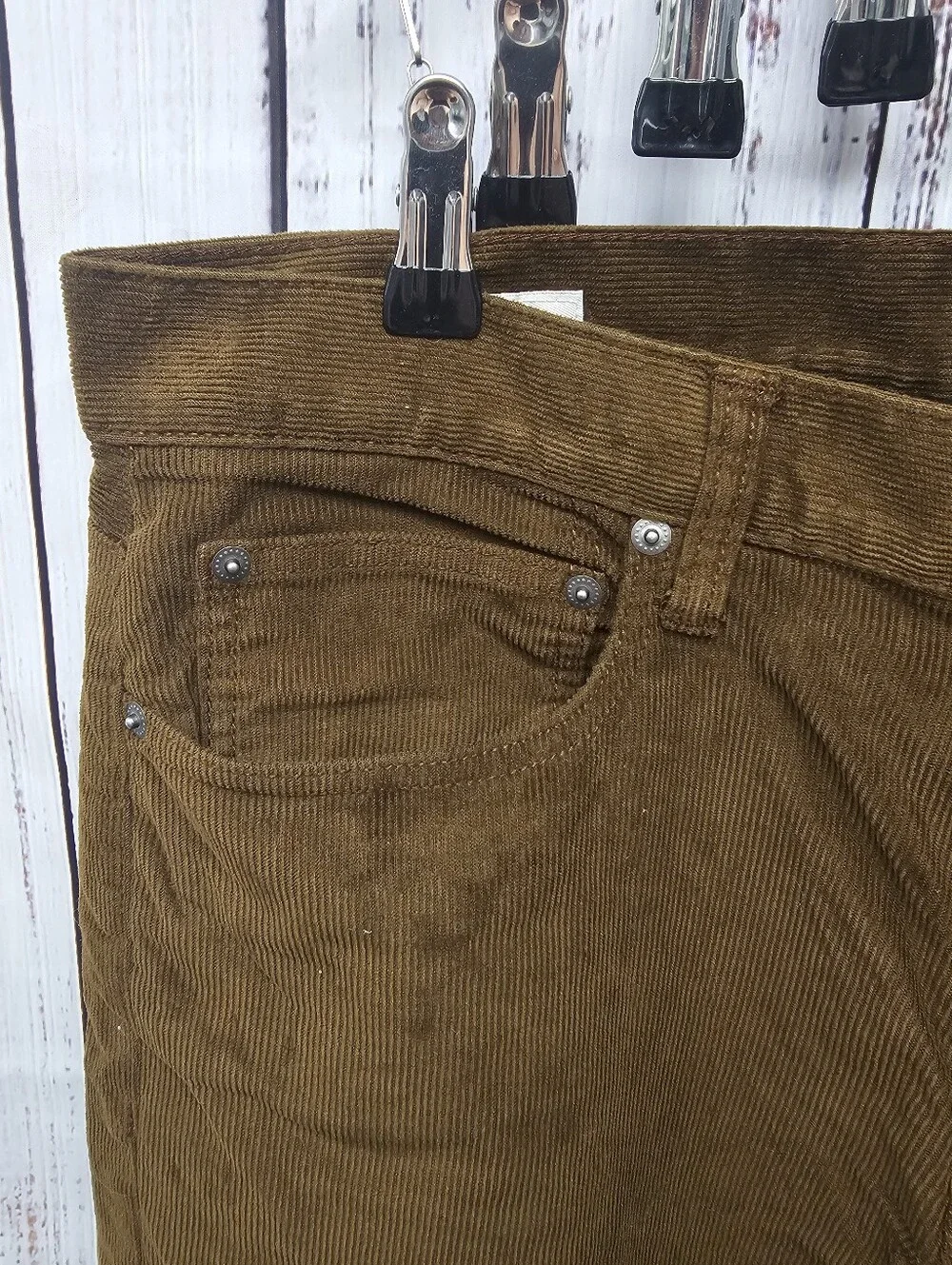 J.Crew 770 Straight Corduroy Pants Men's Size 34x34 Brown Corduroy Trousers